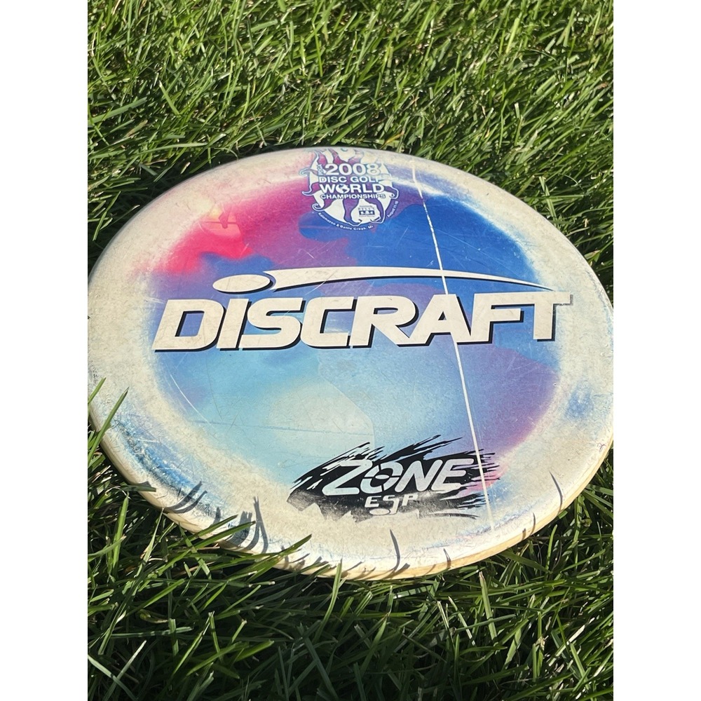 Gently Use Discraft 2008 Worlds First ESP Zone 179G Supercolor Golf Disc‎ *RARE*